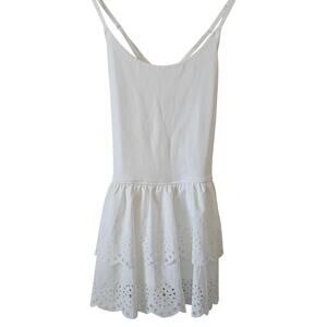 Offline by Aerie White Eyelet Active Mini Dress Size S